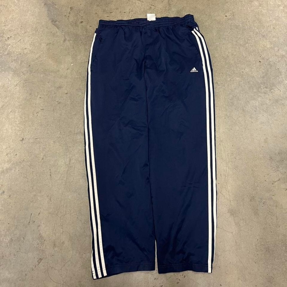 Vintage Y2K baggy adidas navy‎ blue skater track pants